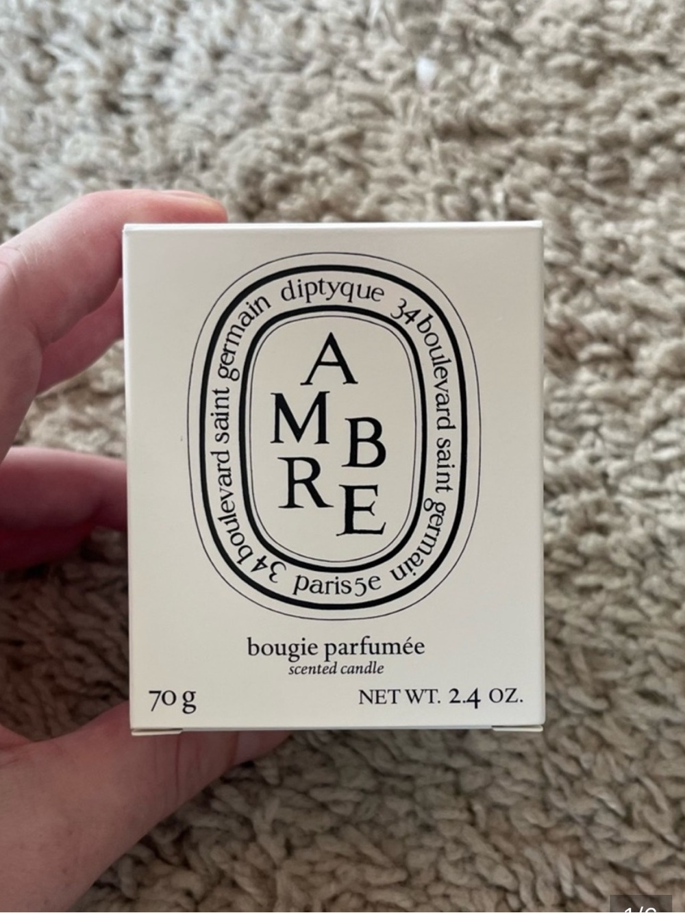 Diptyque 2.4 oz Amber Candle